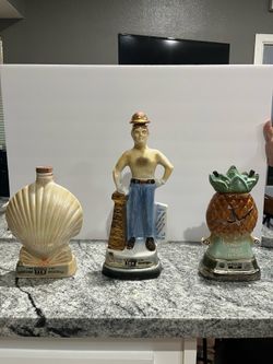 Vintage Jim Beam Decanter Lot of 3