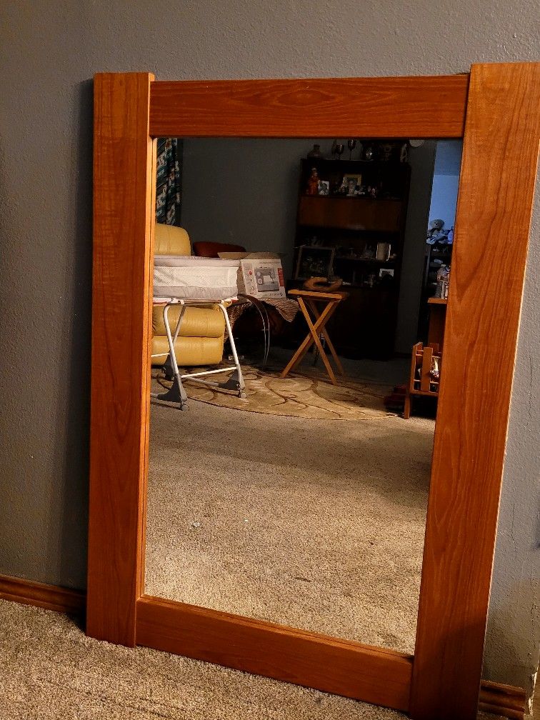 Vintage Pederson & Hansen Teak Mirror