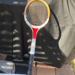 Vintage Wooden Tennis Racket