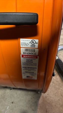 Commercial electric 42’ 2 speed  fan