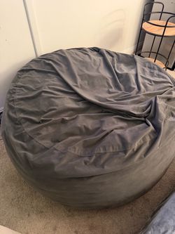 Large Gray Bean Bag Chair