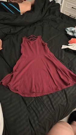 Girl Burgundy Dress