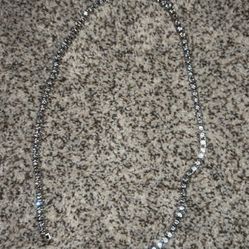 Silver Tennis Chain 18 Inch 4MM 