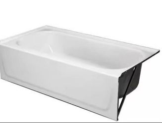 Bootz Industries Aloha 60 in. x 30 in. Alcove Soaking Bath tub with Right Drain in White