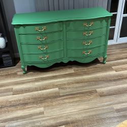 Solid Wood Dresser GREEN