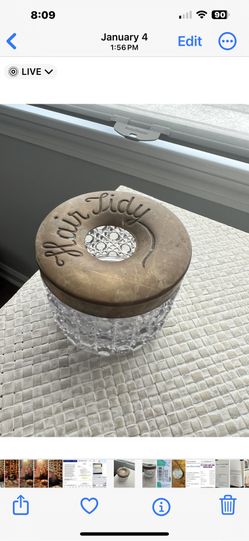 Vintage Jar Hair Tidy