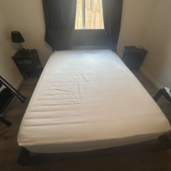 Bedroom set (bed frame+ mattress+ 2 nightstands