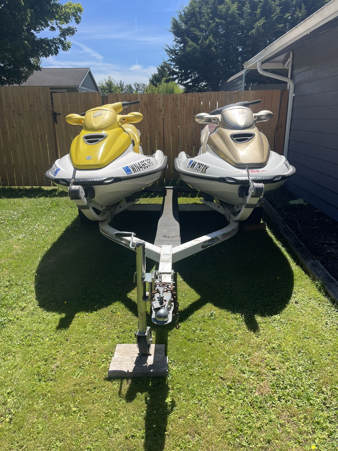 2 Seadoos And Double Trailer
