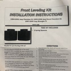 Brand New Never Opened Never Used Lift Kit