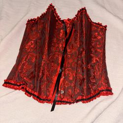 Red/Black Corset top