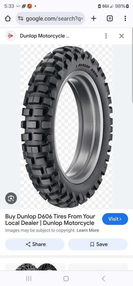 Dunlop D606 90-90-21 FRONT Tire