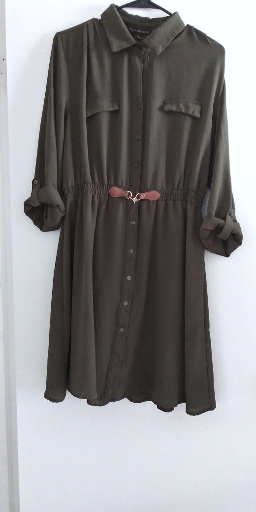 Ryan Michelle Dress Green