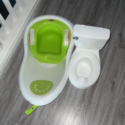 Baby Bath Tub And Toddler Potty 