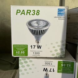 Energy Star 17W LED PAR38 COB Dimmable Energy Smart Silver Light Bulbs 