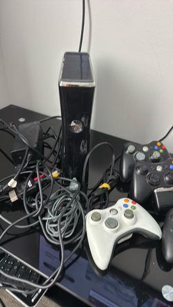 Xbox 360 with accessories