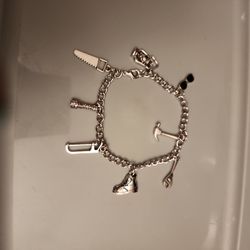 Silver Plated Charm Bracelet