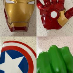4 Marvel wall lights.