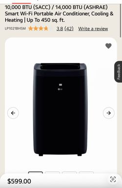 Smart Wi-Fi Portable Air Conditioner, Cooling & Heating | Up To 450 sq. ft.