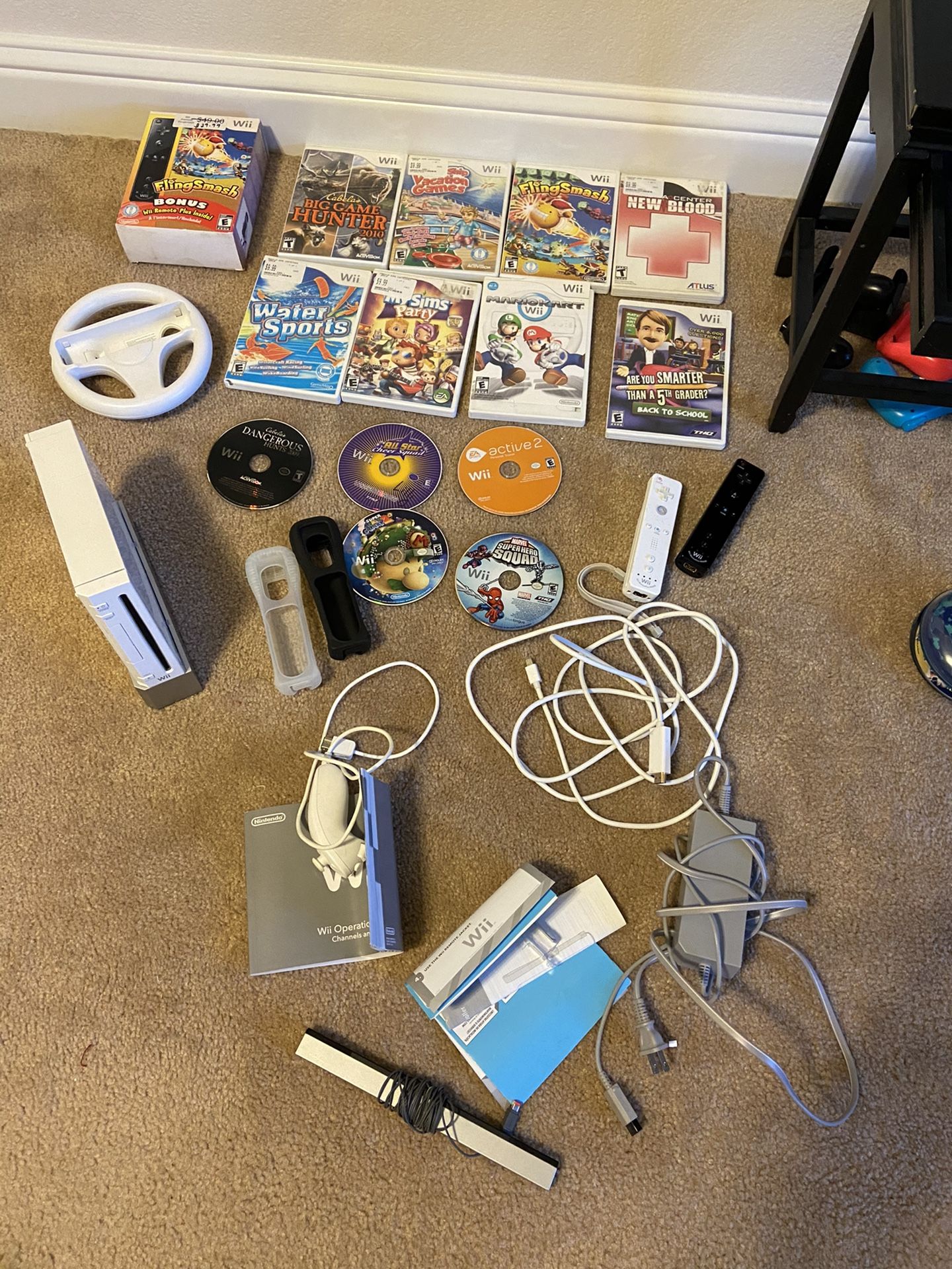 Nintendo Wii games and accessories