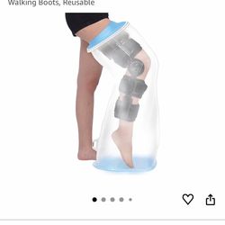 YUNCHI Upgraded Extra Wide Full Leg Cast Cover for Shower after