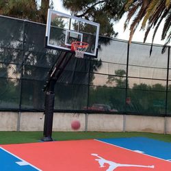 In Ground Adjustable Basketball Hoop