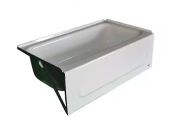 White bathtub left drain 46.5in x 27x15.25