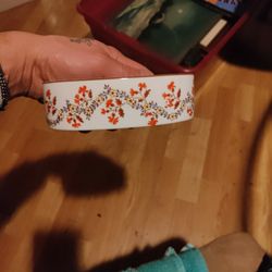 Vintage Floral Bathroom Soap Holder And Cup 