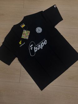 BAPE A Bathing Ape Black Graphic T-Shirt (XL)
