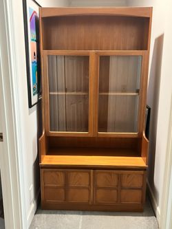 Mid-Century Modern Teak China Cabinet