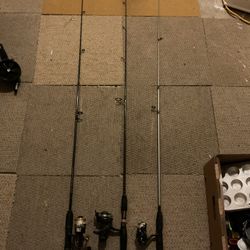Fishing Rods + Bag  OBO