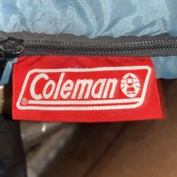 Light Blue Coleman Sleeping Bag 33x75