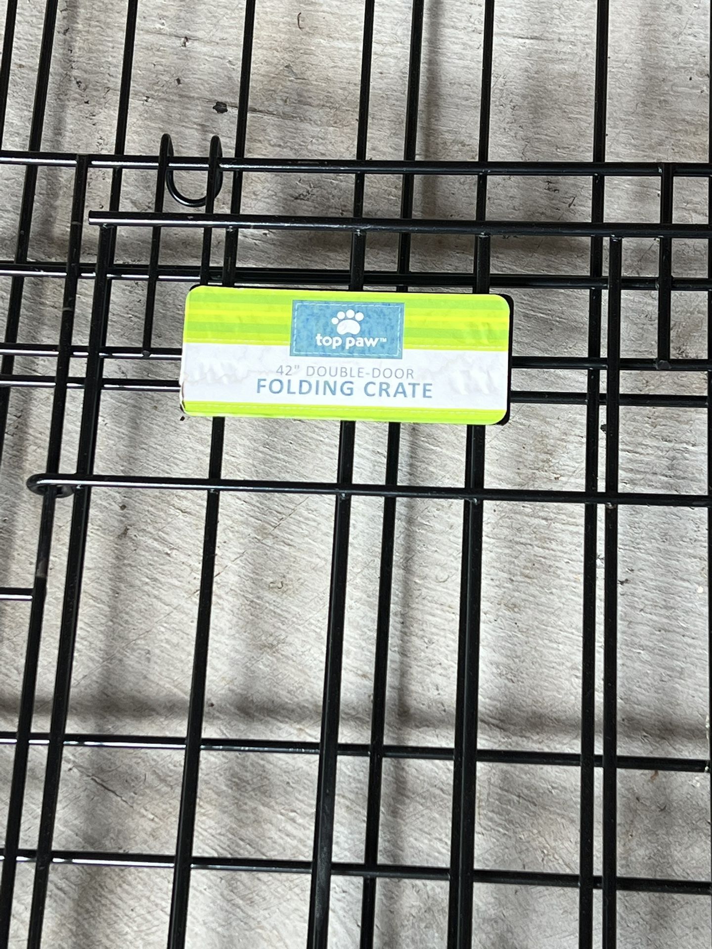 42” Double door folding dog crate