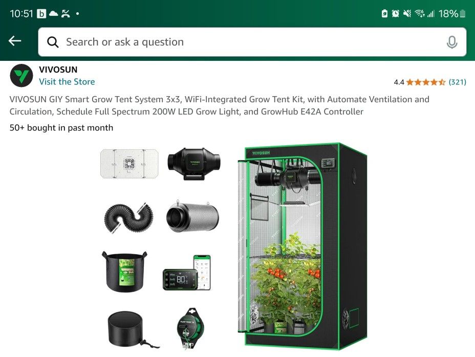 Vivosun 3x3 Smart Grow Tent