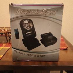 Spotlight / Searchlight Remote Control 360 Rotating LED Foldable Auto Return 
