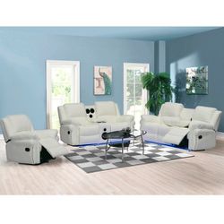 RECLINERS SOFA SET 3PCS **** FINANCING AVAILABLE NO CREDIT NEEDED 