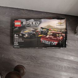Lego Speed Champ Chevy Corvette Race And Street  Car