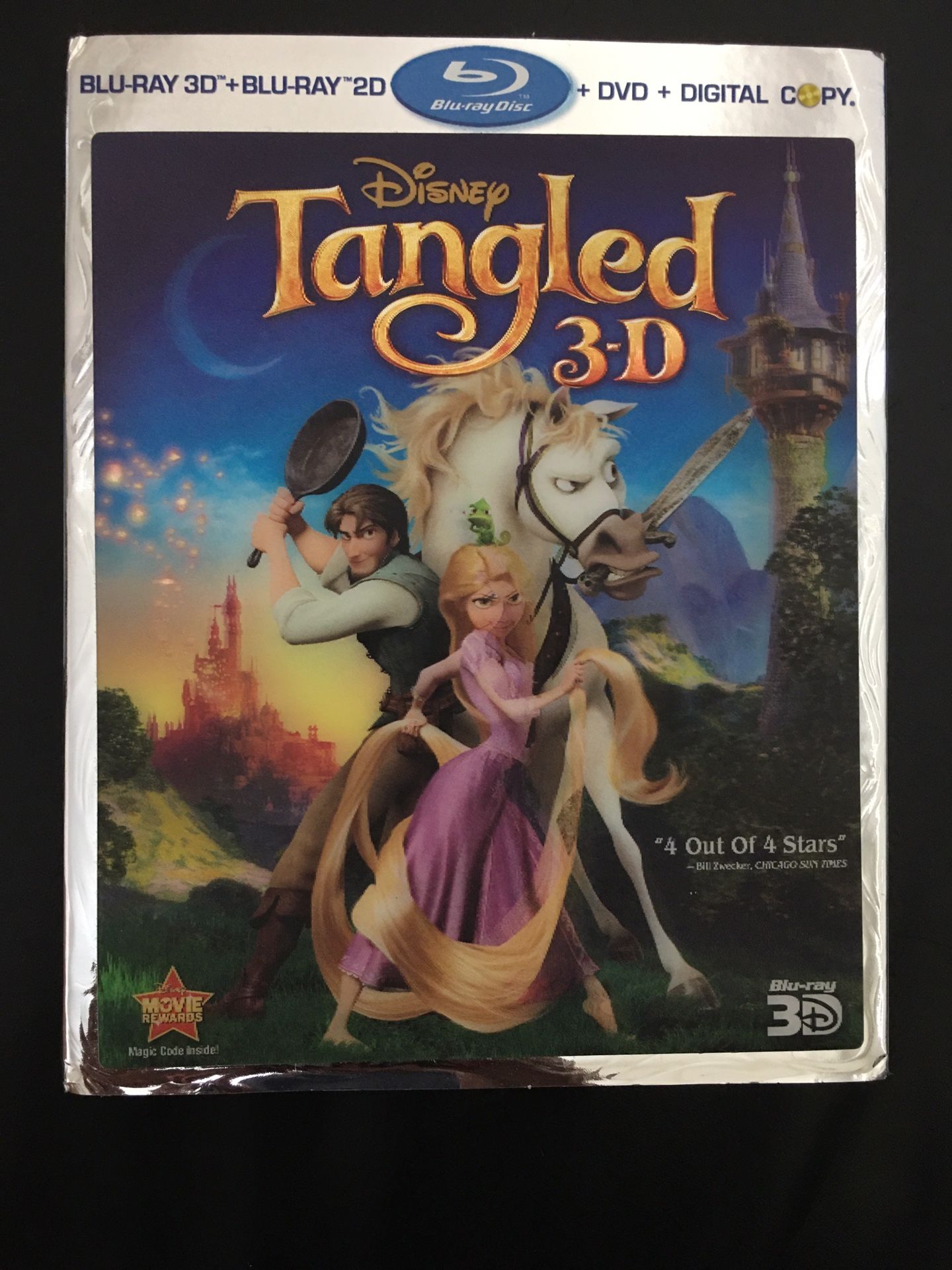 Tangled 3D Blu-Ray, Blu-Ray, DVD and Digital Copy Discs