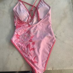 Ed Hardy Pink Tiger One-Piece Swimsuit