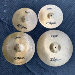 Zildjian ZBT Series Drum Cymbal Set 13” Hi Hats - 16” Crash - 18” Ride/Crash 