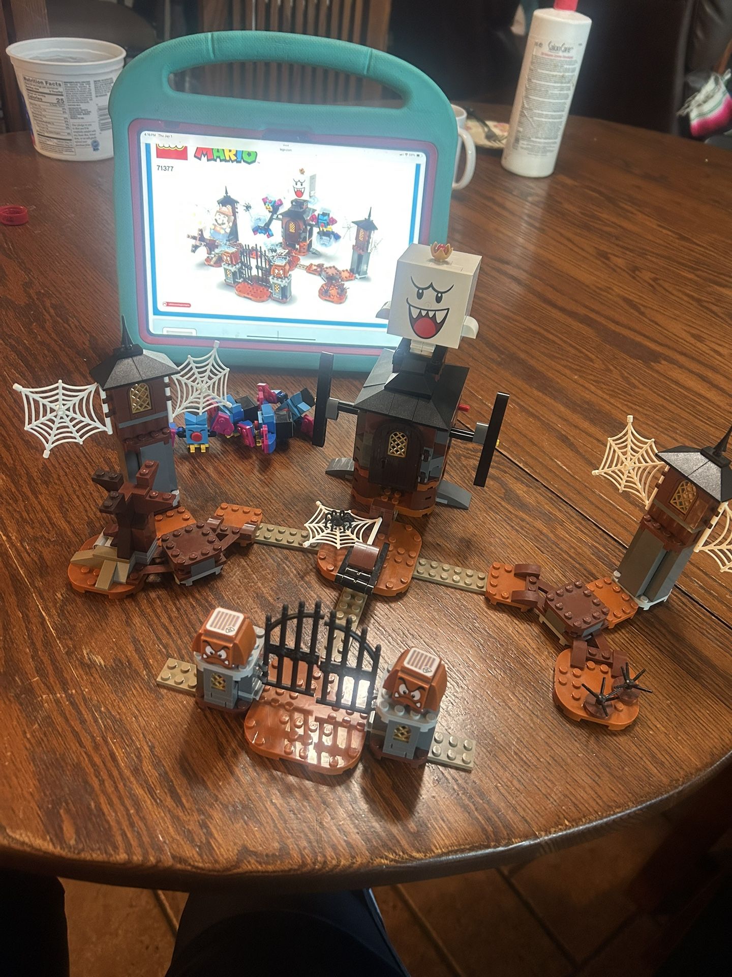 super mario lego king boo haunted house