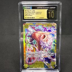 One Piece CGC 10 PRISTINE Monkey D Luffy SEC 2026 EB04-061 EB04 Japanese