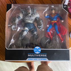 Dc Multiverse Batman Earth 1 And Superman Figure