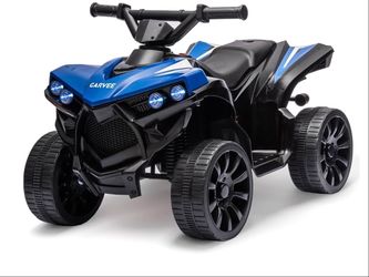 Garvee 6V Kids Electric ATV 4 Wheeler with Music & Lights, 1.8 MPH Ride-on Toy, Foot Pedal, Durable Wheels, Ideal Gift for Toddlers & Children
