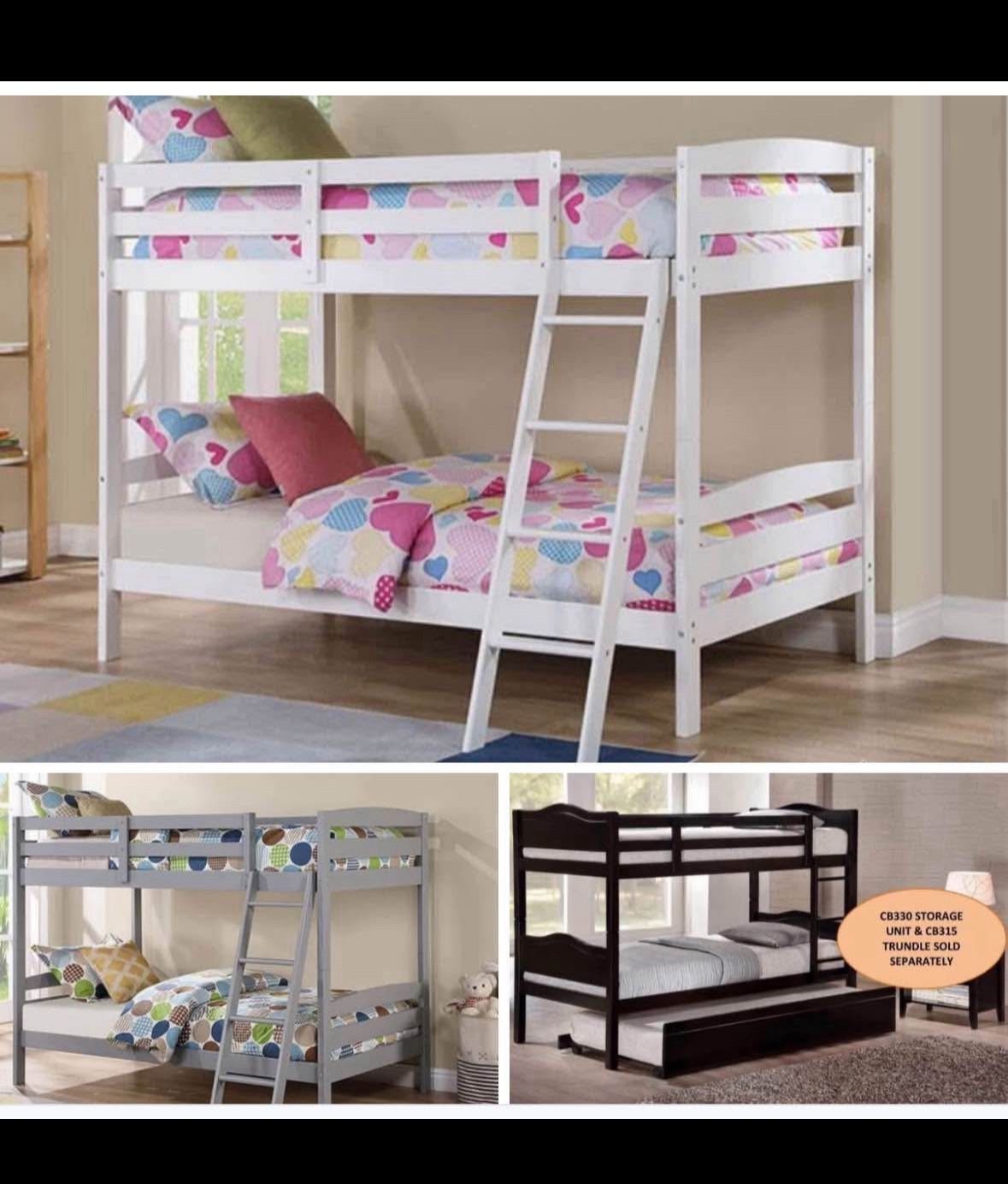 Bunk Bed Twin And Twin Not Including Mattress And Trundle