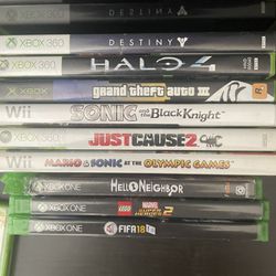 GAMES ( Wii , Xbox One , Xbox 360)