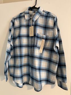 Brand new women’s oversized flannel L