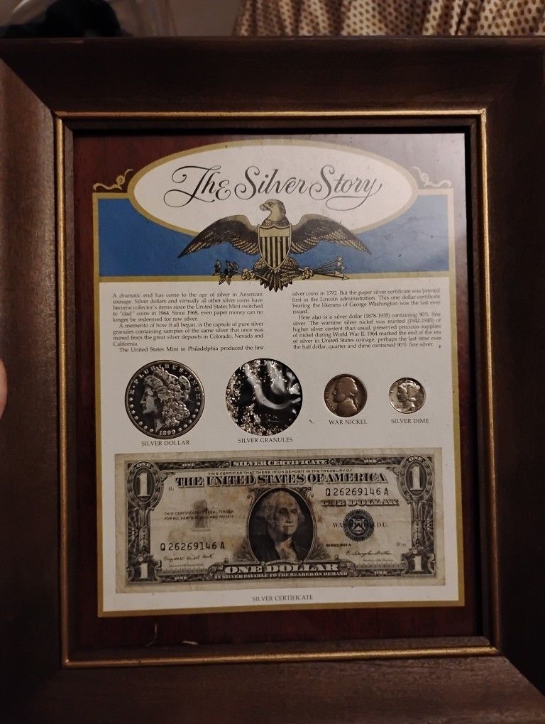 The USA Silver Story Framed Coin Collection