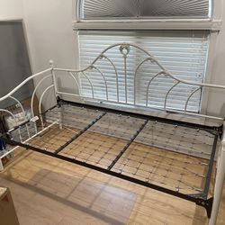 White Metal Bed Frame