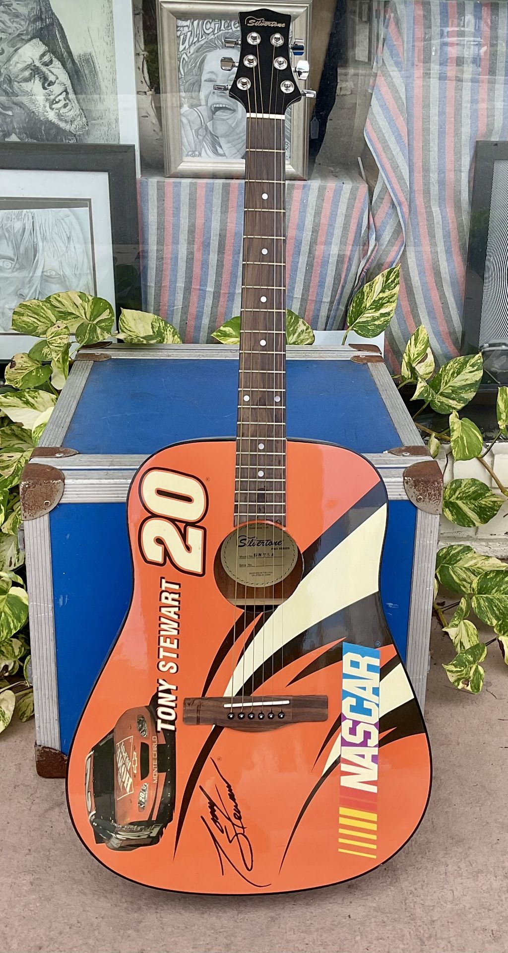 Silvertone Pro Series SNTSA Acoustic Guitar NASCAR Tony Stewart Limited Edition