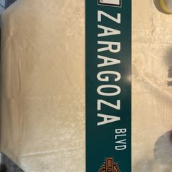 Street Sign Zaragoza”